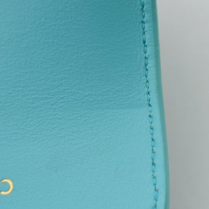 Pre-owned Celine Triomphe Blue Leather shoulderbag | stylenewstar