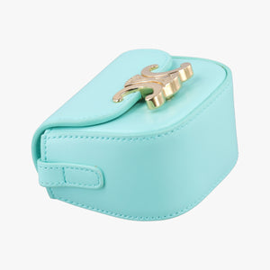 Pre-owned Celine Triomphe Blue Leather shoulderbag | stylenewstar