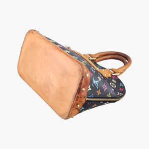 Pre-owned Louis Vuitton Alma PM Noir Monogram Multicolore M92646 handbag | stylenewstar