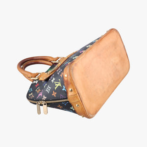 Pre-owned Louis Vuitton Alma PM Noir Monogram Multicolore M92646 handbag | stylenewstar