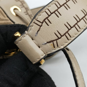 Vintage Fendi Mon Tresor Mini Bucket Beige Leather × Suede 8BS010 shoulderbag | stylenewstar