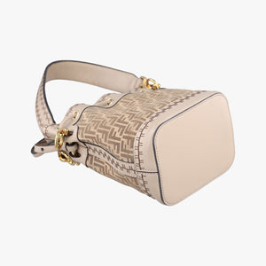 Vintage Fendi Mon Tresor Mini Bucket Beige Leather × Suede 8BS010 shoulderbag | stylenewstar