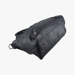 Pre-owned Balenciaga The Velo Black lambskin handbag | stylenewstar