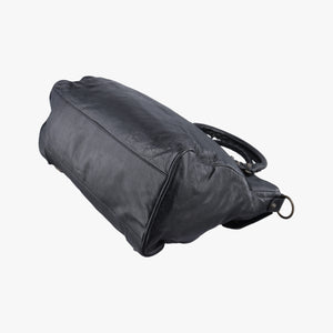 Pre-owned Balenciaga The Velo Black lambskin handbag | stylenewstar