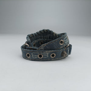 Pre-owned Balenciaga Neo Cagole Blue denim shoulderbag | stylenewstar