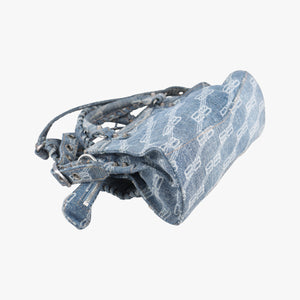 Pre-owned Balenciaga Neo Cagole Blue denim shoulderbag | stylenewstar