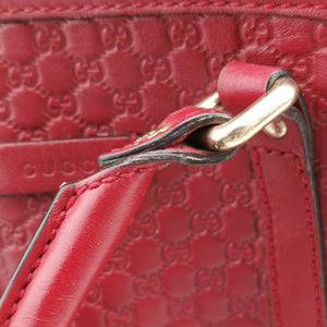 Pre-owned Gucci Microguccissima Red Leather 449654 shoulderbag | stylenewstar