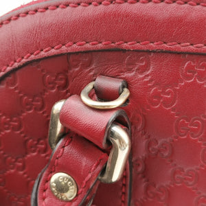 Pre-owned Gucci Microguccissima Red Leather 449654 shoulderbag | stylenewstar