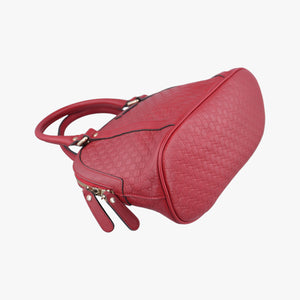 Pre-owned Gucci Microguccissima Red Leather 449654 shoulderbag | stylenewstar