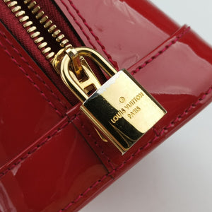 Pre-owned Louis Vuitton Alma BB pomme d'amour Vernis M90174 shoulderbag | stylenewstar