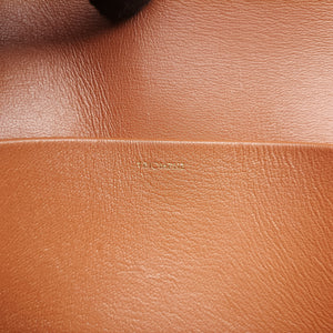 Pre-owned Celine Claude Triomphe Brown PVC coated canvas shoulderbag | stylenewstar