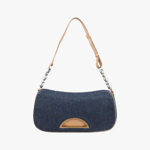Pre-owned Christian Dior Marispearl Blue denim shoulderbag | stylenewstar