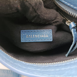 Pre-owned Balenciaga Classic City Mini Blue Lambskin handbag | stylenewstar