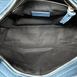 Pre-owned Balenciaga Classic City Mini Blue Lambskin handbag | stylenewstar