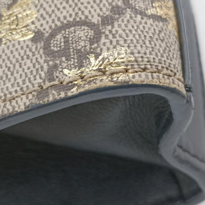Pre-owned Gucci Padlock beige×black PVC coated canvas×Leather 409487 shoulderbag | stylenewstar