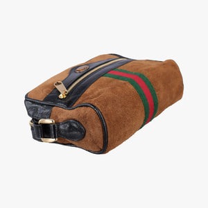Secondhand Gucci Ophidia Brown×black×multi Suede×leather 573321 shoulderbag | stylenewstar