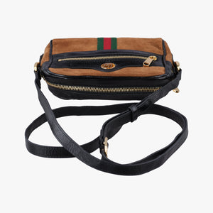 Secondhand Gucci Ophidia Brown×black×multi Suede×leather 573321 shoulderbag | stylenewstar