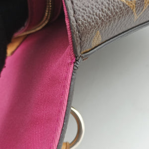 Pre-owned Louis Vuitton Cluny BB Brown Monogram canvas×calf leather M42738 shoulderbag | stylenewstar