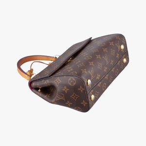Pre-owned Louis Vuitton Cluny BB Brown Monogram canvas×calf leather M42738 shoulderbag | stylenewstar