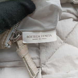 Pre-owned Bottega Veneta Padded CASSETTE White Nylon shoulderbag | stylenewstar