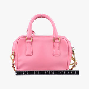 Pre-owned Prada Mini Boston bag Pink SAFFIANO Leather BL0705 shoulderbag | stylenewstar