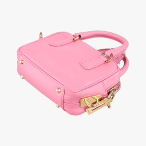Pre-owned Prada Mini Boston bag Pink SAFFIANO Leather BL0705 shoulderbag | stylenewstar