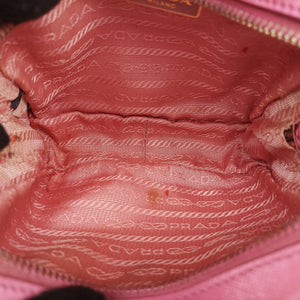 Pre-owned Prada Mini Boston bag Pink SAFFIANO Leather BL0705 shoulderbag | stylenewstar
