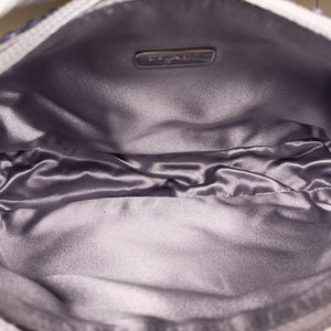 Pre-owned Prada Re-Edition 2000 Hobo Purple Satin×Rhinestones 1BC515 handbag | stylenewstar