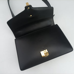 Pre-owned Gucci Sylvie Black Leather 421882 shoulderbag | stylenewstar