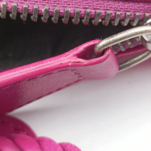 Pre-owned Christian Dior Oblique heart Rose Nylon handbag | stylenewstar