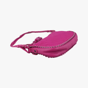 Pre-owned Christian Dior Oblique heart Rose Nylon handbag | stylenewstar