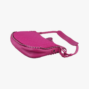 Pre-owned Christian Dior Oblique heart Rose Nylon handbag | stylenewstar