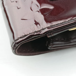 Pre-owned Louis Vuitton Rossmore MM Amarante Vernis M91551 clutchbag | stylenewstar