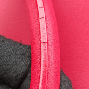 Vintage Yves Saint Laurent BABY CABAS Red Leather 394461 shoulderbag | stylenewstar