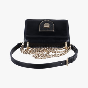 Pre-owned Christian Dior Diorama Black Leather shoulderbag | stylenewstar