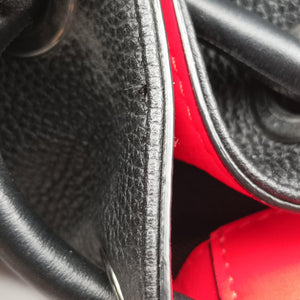 Pre-owned Christian Louboutin Explora funk Black×Red leather backpack/rucksack | stylenewstar