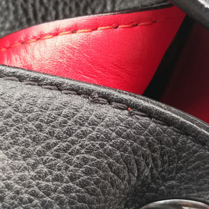 Pre-owned Christian Louboutin Explora funk Black×Red leather backpack/rucksack | stylenewstar