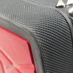 Pre-owned Christian Louboutin Explora funk Black×Red leather backpack/rucksack | stylenewstar