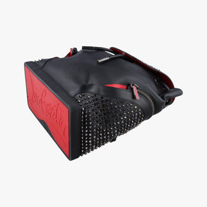 Pre-owned Christian Louboutin Explora funk Black×Red leather backpack/rucksack | stylenewstar