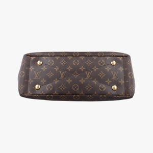 Pre-owned Louis Vuitton PALLAS brown×Bordeaux Monogram Canvas×calf leather M40906 shoulderbag | stylenewstar