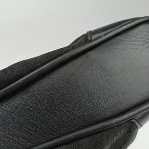 Pre-owned Gucci Bamboo GG Canvas Black canvas×leather 001-40 shoulderbag | stylenewstar
