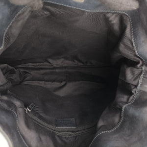 Pre-owned Gucci Bamboo GG Canvas Black canvas×leather 001-40 shoulderbag | stylenewstar