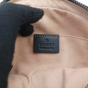 Vintage Gucci GG Marmont Black Leather 476434 bum bag/waist bag | stylenewstar