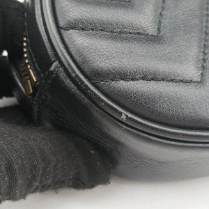 Vintage Gucci GG Marmont Black Leather 476434 bum bag/waist bag | stylenewstar
