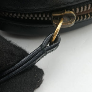 Vintage Gucci GG Marmont Black Leather 476434 bum bag/waist bag | stylenewstar