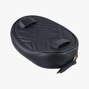 Vintage Gucci GG Marmont Black Leather 476434 bum bag/waist bag | stylenewstar