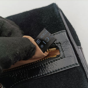 Pre-owned Gucci Ophidia Black Suede 517076 shoulderbag | stylenewstar