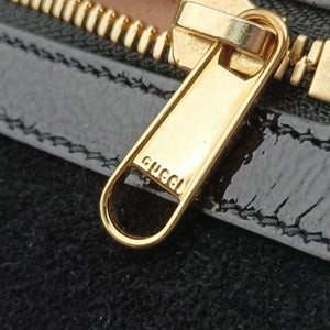 Pre-owned Gucci Ophidia Black Suede 517076 shoulderbag | stylenewstar
