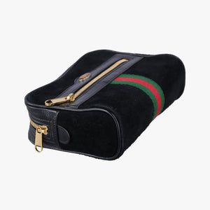 Pre-owned Gucci Ophidia Black Suede 517076 shoulderbag | stylenewstar