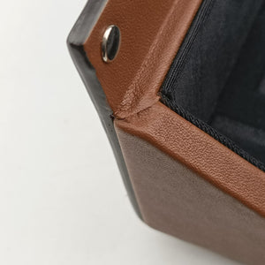 Pre-owned Fendi Zucca Trunk Brown PVC coated canvas×Leather 7VA507 shoulderbag | stylenewstar